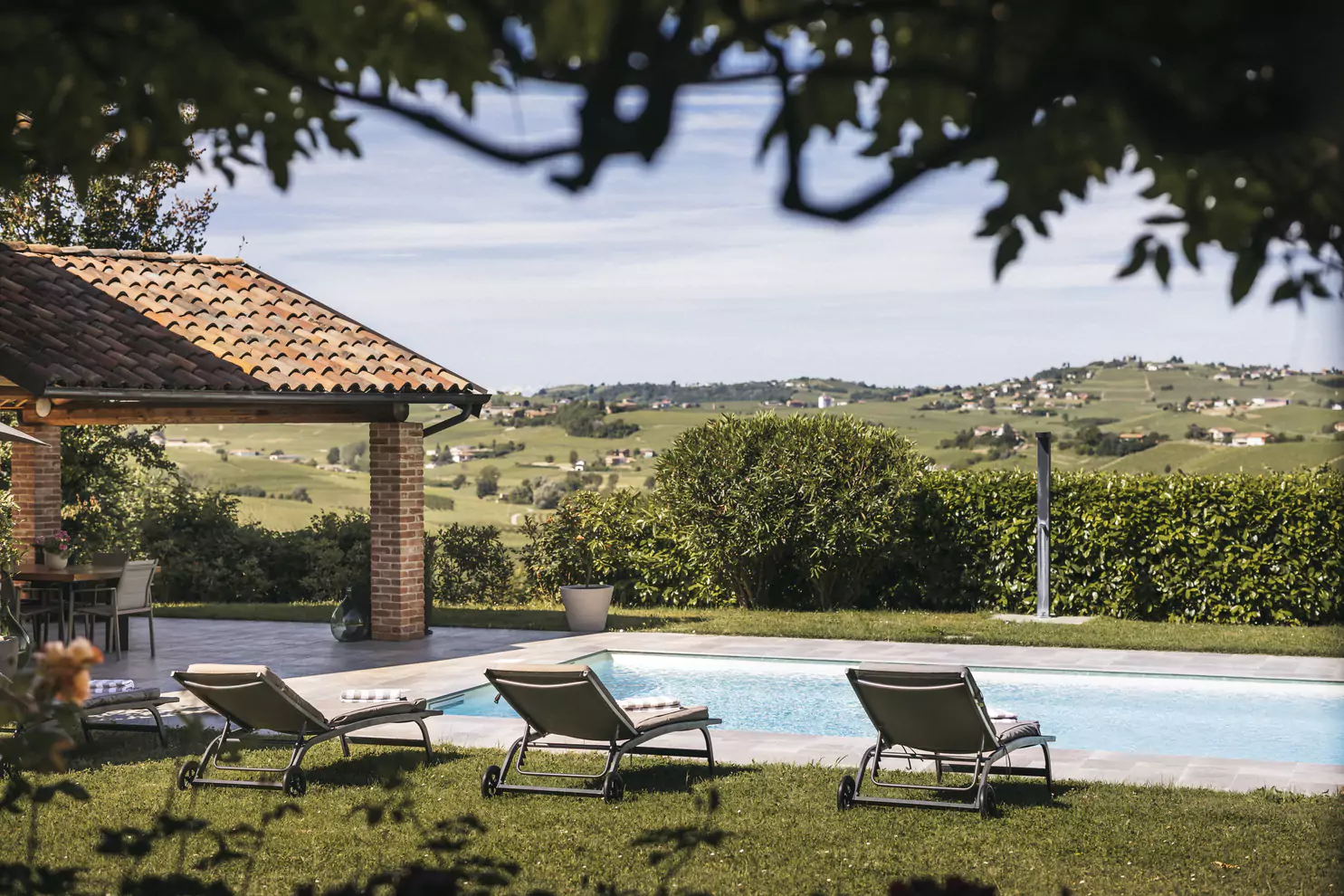 View from Casa Kristiansen over the Monferrato hills